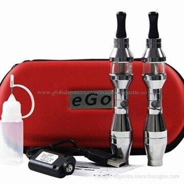 Various Colors Metal Clearomizer EE2 E-cigarette Starter Kit, 3.3-4.2V Working Voltage